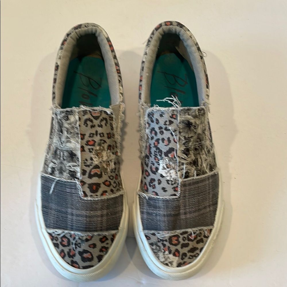 Blowfish Leopard Patchwork Flats